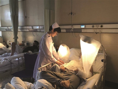A small army lying in a hospital bed